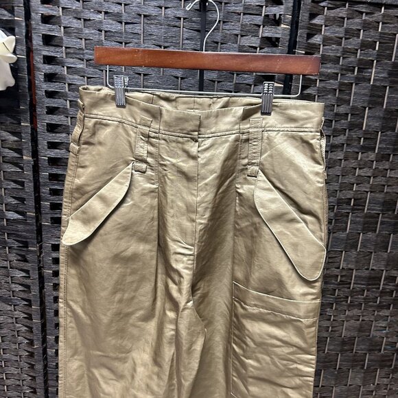 Brunello Cucinelli Cargo Wide Legged Dress Pants Size 6 - Picture 6 of 11